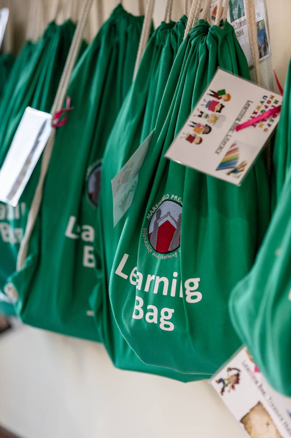 Marshfield Pre-School learning bags