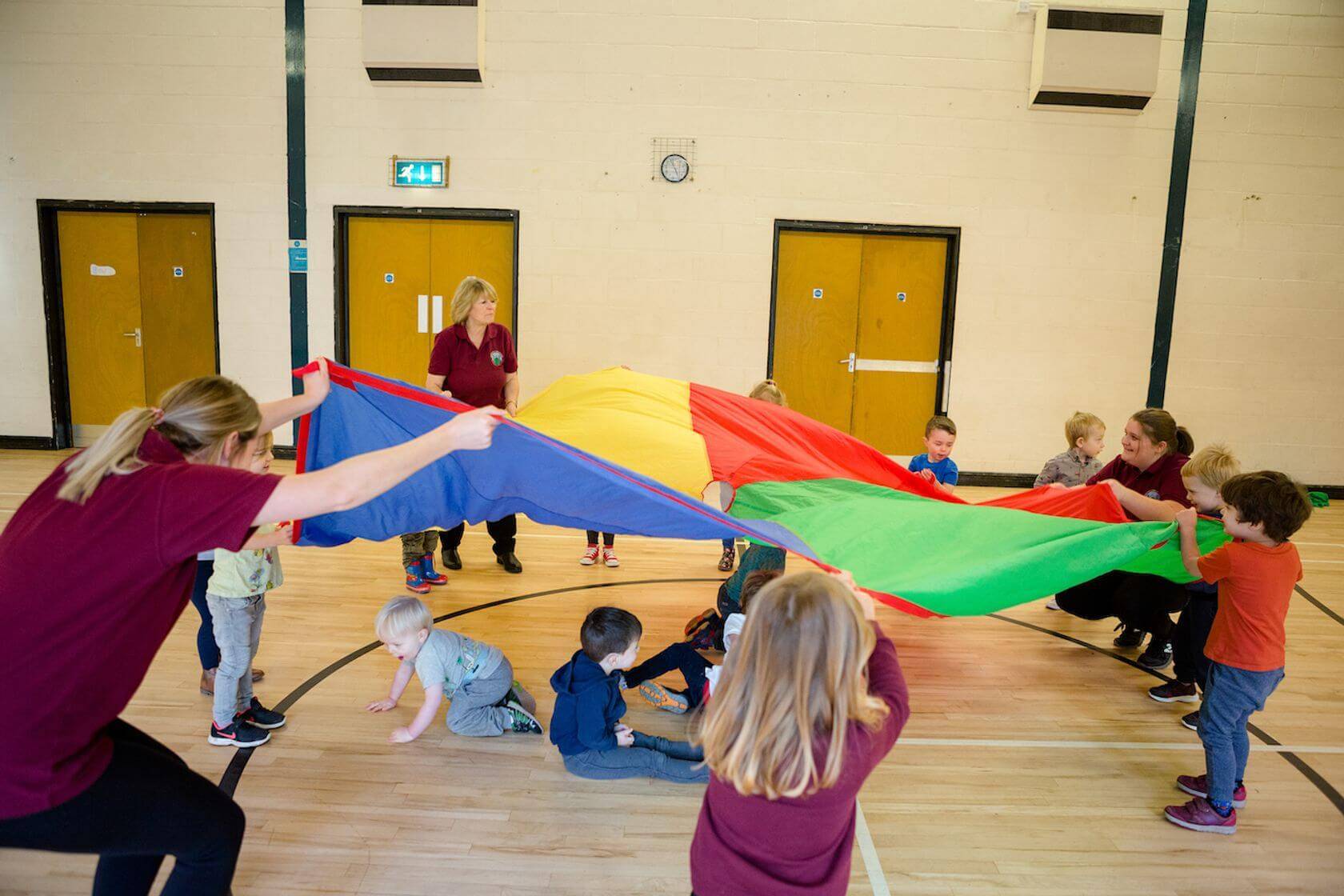 Marshfield Pre-School children playing together